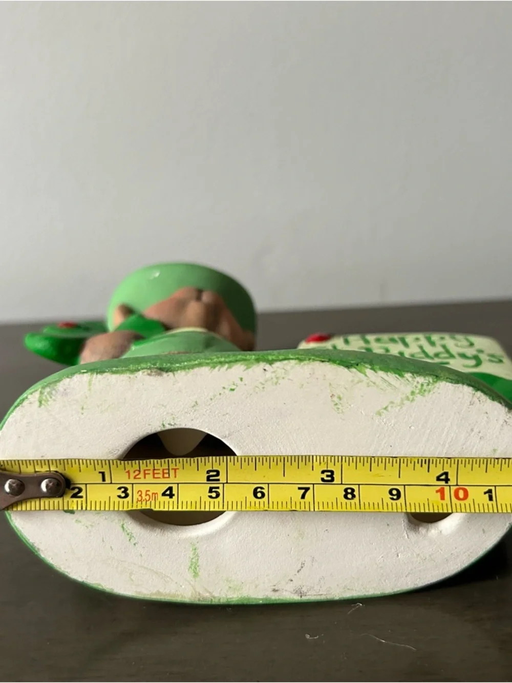Painted Clay Magic 2480 Ceramic Happy St, Paddy’s Day Bear